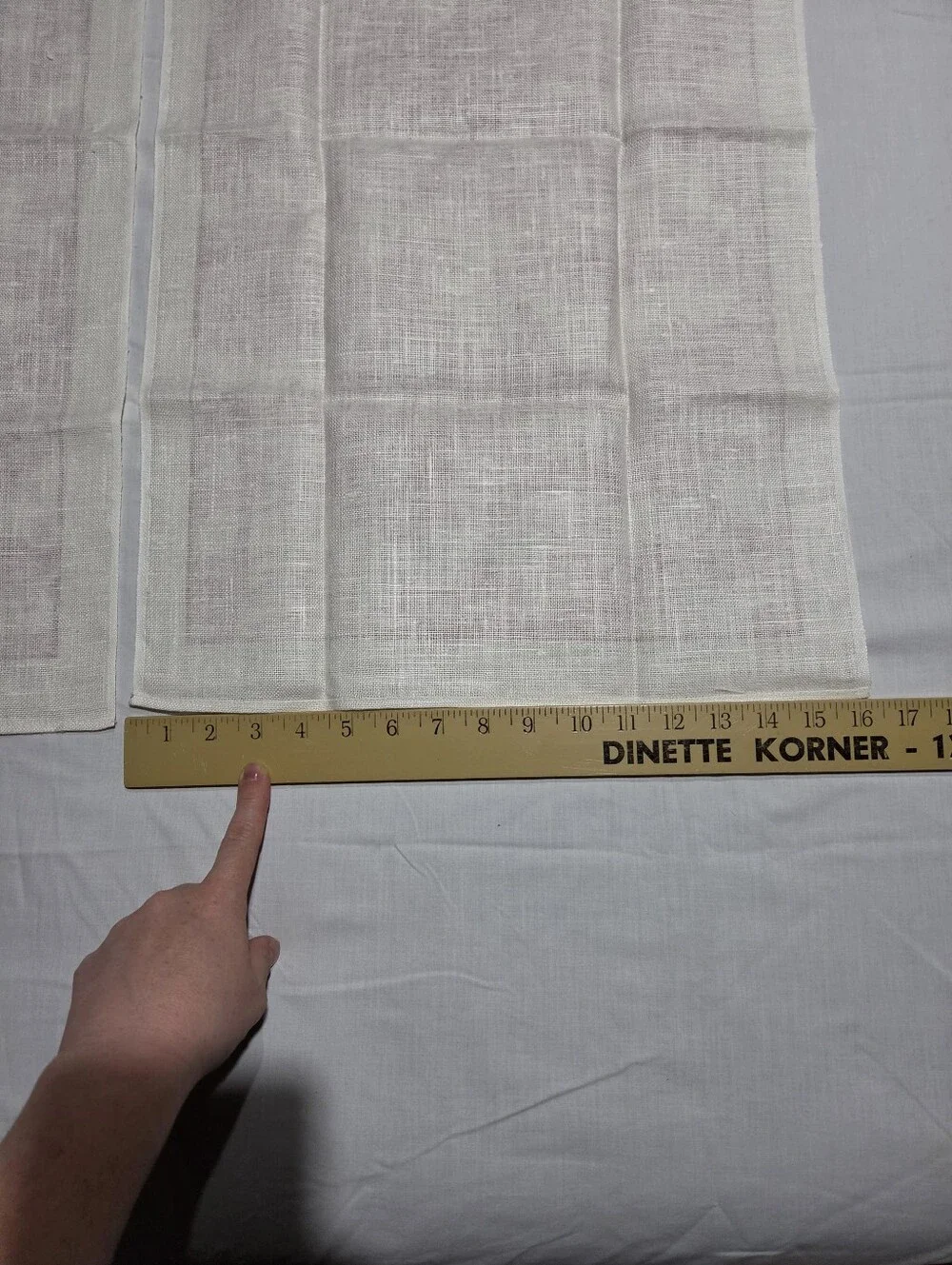 Vintage CWF Red Toile de Jouy Linen Tea Towels Set of 2
